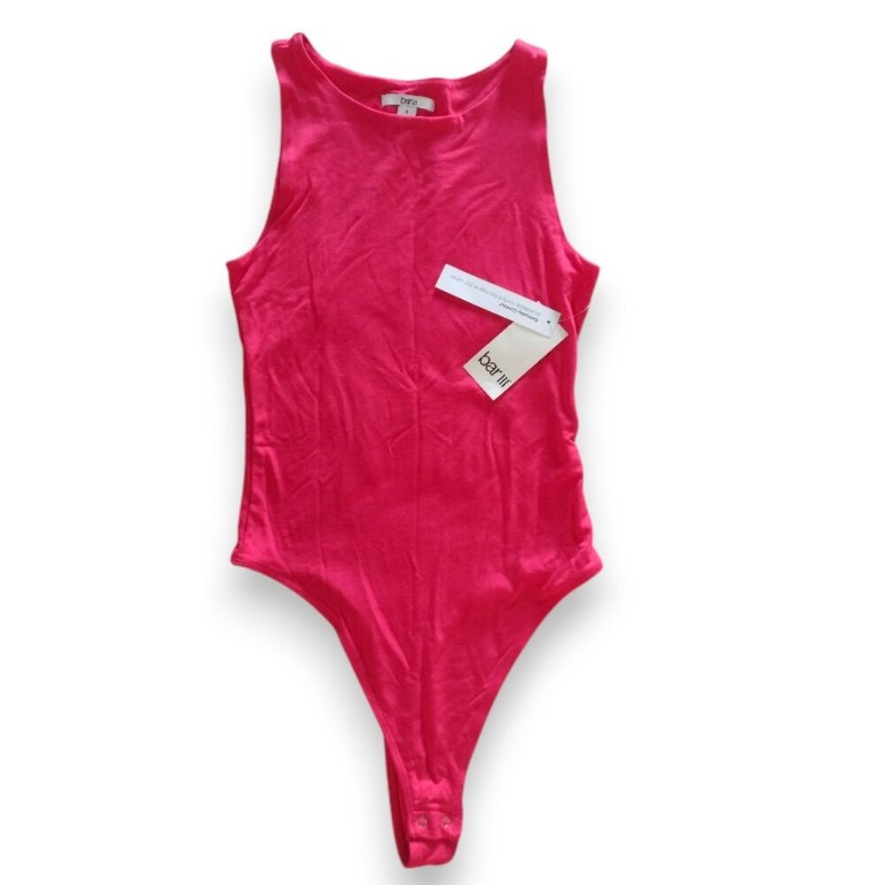 Macy's Bar III Crewneck Sleeveless Jersey Bodysuit